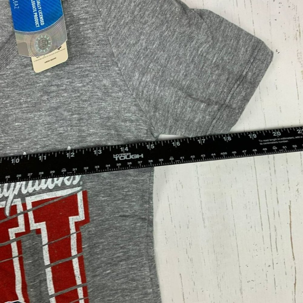 Kansas Jayhawks NCAA Small Adidas Casual T-Shirt Gray‎ New Women - Picture 5 of 6
